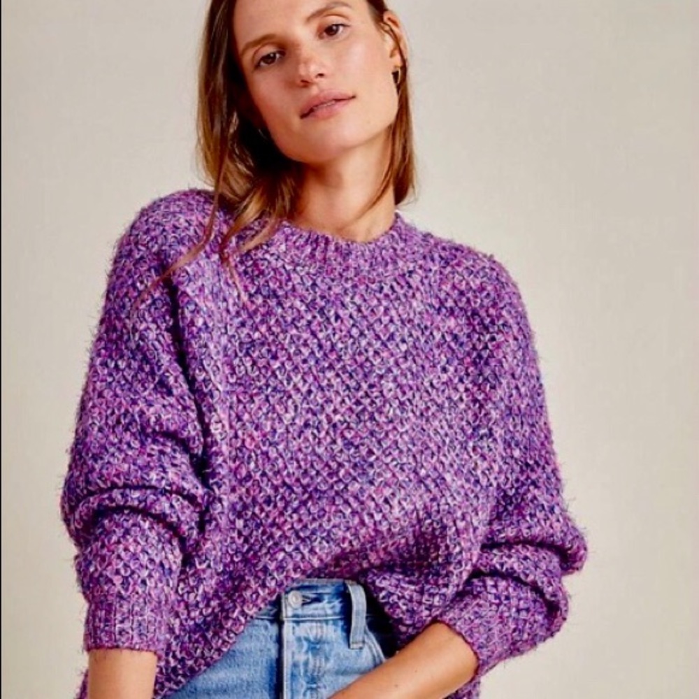 Anthropologie Raga Rita Metallic Sweater